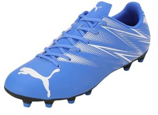 PUMA Men ATTACANTO FG/AG Soccer Shoe, BLUEMAZING-PUMA WHITE, 41 EU