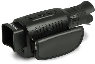 KONUS | KONUSPY-14 Nachtsichtgerät perfekt für die Wildschweinjagd, kompakt und leicht mit 1x-5x Zoombereich, Laser-Illuminator, SD-Kartenaufzeichnung