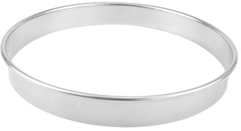 DOERDO DD Muffin Rings Mousse Rings 9 inch, 23x23x3cm | Stainless Steel, Pizza Saucing Ring, Molding Baking Plating, Pizza Cutter Rings