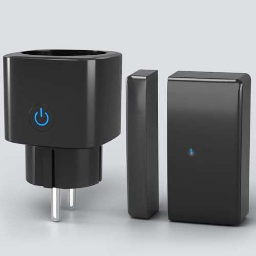 Epochglo Fensterkontaktschalter für Dunstabzugshaube, Funk Abluftsteuerung, Fensterschalter, Fenster Kontaktschalter für Kamin, Schwarz