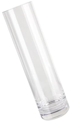 Milageto 40cm Acrylic Cylinder Vase Minimalist Large Flowers Vase Tall Vases Floor Standing Bud Vase Cylindrical Flower Vases Clear Vase for Living Room Wedding Centerpieces Home Decor