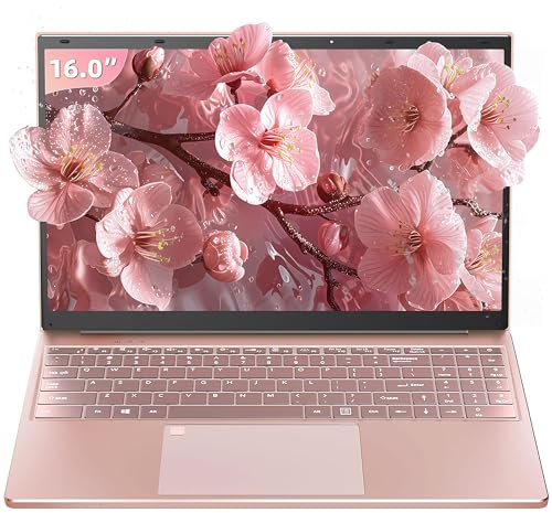Rumtuk Laptop Celeron N5105 de 40.6 cm, CPU Celeron N5105, DDR4 de 16 GB de RAM, pantalla IPS FHD, KB retroiluminada, desbloqueo de huellas dactilares, USB 3.0, HDMI, WiFi/BT, perfecto para trabajar,