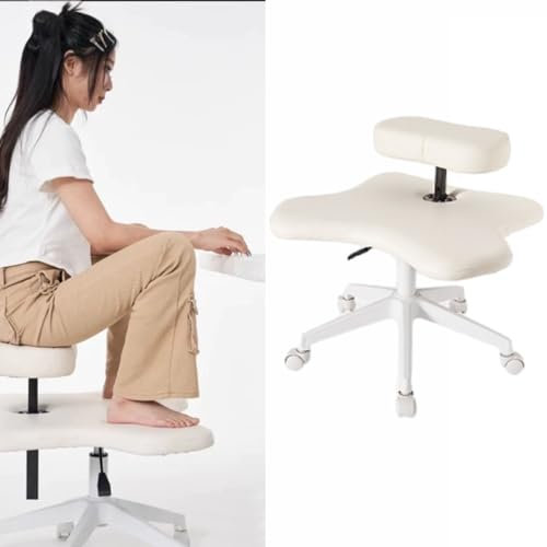 Kniestuhl Ergonomischer Sitz Meditationsstuhl, Kniestuhl, ergonomisch fürs Büro, Verstellbarer Stuhl mit gekreuzten Beinen, Schreibtischstuhl für Zuhause, Yoga-Meditationsstühle, Sitz zur Li