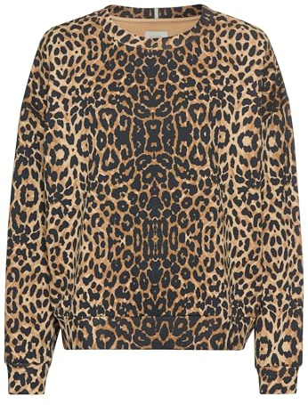 camel active Damen Oversized Pullover aus Reiner Baumwolle Leo, Womenswear-XXL