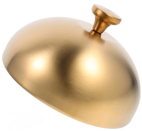 Alipis Cubierta de bistec Occidental Cubierta antisalpicaduras Cubierta de cúpula de Mantenimiento Fresco Cubiertas de cúpula de Alimentos Cubiertas de Carne Acero Inoxidable Golden