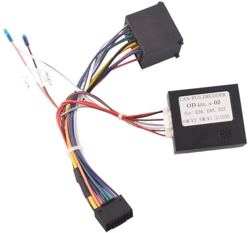 cablaggio dell'autoradio Adattatore for cablaggio stereo autoradio Android 16 pin, for BMW, for E46 Serie 3 E39 Serie 5 E53 X5(With Canbus)