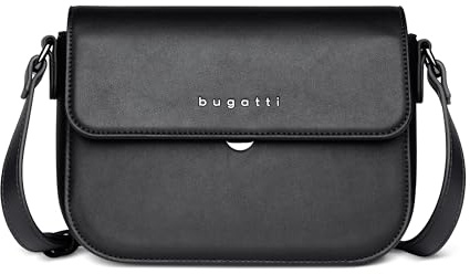 bugatti Almata Damen Schultertasche S, Umhängetasche klein, Clutch aus Kunstleder