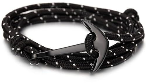 ankare armband polyester sladd, One Size, Legering/polyester