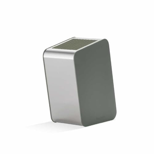 BergHOFF Home Edge Bloc à couteaux sans couteaux - Porte-couteaux en acier inoxydable - Bloc à couteaux universel - support à couteaux - kaki