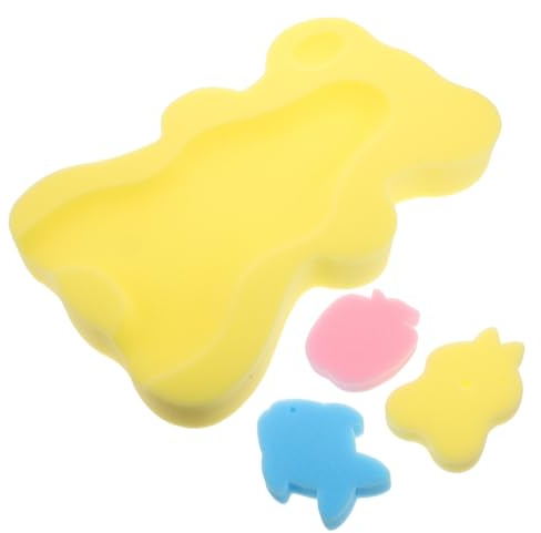 Abaodam Babymatratze aus Schwamm Rutschfest für Babybadewanne Weiche Auflage für Neugeborene Leicht zu Reinigen Badewanneneinlage Babybadezubehör mit Optimaler Polsterung