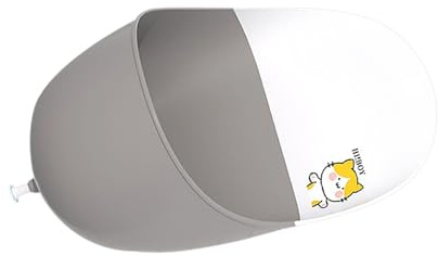 LRXIYODE Orinal Infantil para Entrenamiento Urinario Diseño Adorable Gato Gris Fácil de Limpiar y Ahorrar Espacio para Entrenamiento de Baño Casa y Viaje