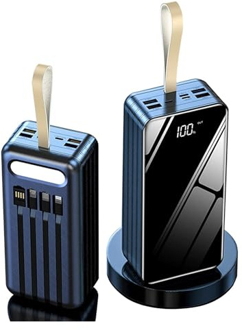 Power Bank A Ricarica Rapida, Power Bank USB Da 100000 MAh Design Semplice, Elegante E Compatto Confezione Rapida Da 1 A For Console Di Gioco S