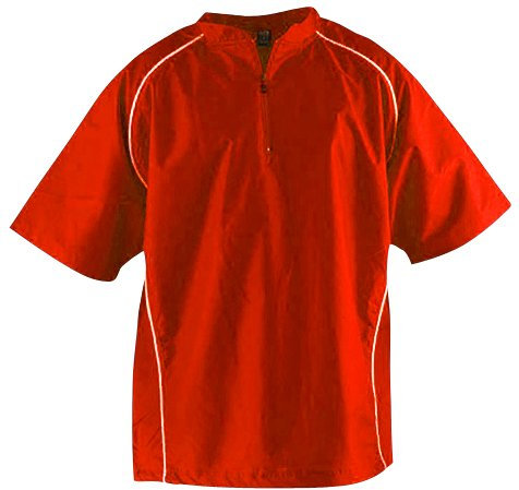 RAWLINGS pour Homme Nscj Cage de Cricket à Manches Courtes pour Homme, Homme, écarlate