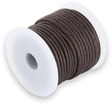 Auroris - rotolo da 10 m di cordoncino in cotone rotondo diametro 3 mm marrone