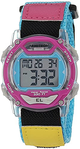 Armitron Sport Unisex Digital Chronograph Nylon Strap Watch