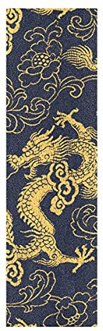Drache Yeelow Fliege Edel Muster Skateboard Griptape Rutschfest Griffband | Selbstklebend Longboard Griptapes Griffband(9x33in,44x10in 1pcs)