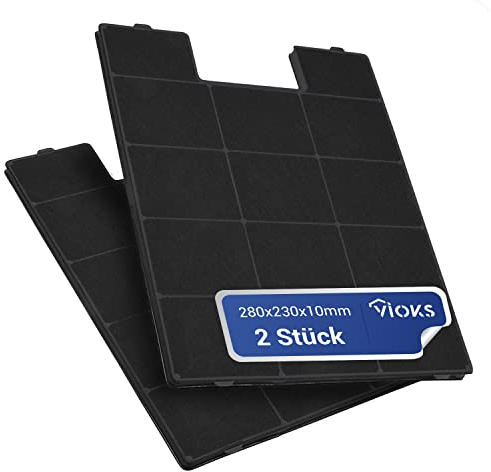 Aktivkohlefilter Abluft 2x SET Filter Dunstabzugshaube Zuschneidbar Ersatz für Amica KF 17131 & KF 17133 Kohlefilter Zuschneidbar/Dunstfilter Abzugshaube/Cleanair Aktivkohlefilter/Flachfilter