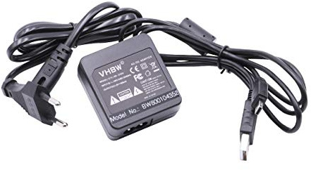 vhbw Netzteil kompatibel mit Casio Exilim EX-Z18, EX-Z19, EX-Z150, EX-Z2 Kamera, Digitalkamera, DSLR - Netzkabel, 0,5m