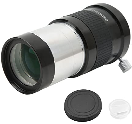 Akozon Lentille Barlow 2 Pouces 2X Lentille Barlow en Métal Multicouche pour Télescopes 2 Pouces Oculaire avec Bague D'adaptation 2 Pouces à 1,25 Pouces pour Oculaire de Télescope