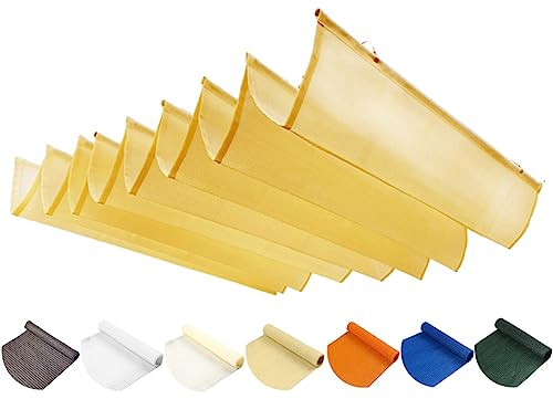 Einziehbar Welle Sonnensegel, HDPE Schiebedraht UV-beständig Sonnenschutz Überdachung Für Outdoor Terrasse Garten Hinterhof Deck