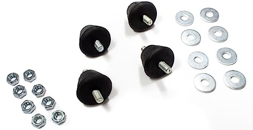 CG94 - Kit Antivibranti per Condizionatore AG-35 | 4 Ammortizzatori Universali, 8 Rondelle, 8 Dadi | Accessori Climatizzazione | Antivibrazione Motore Esterno