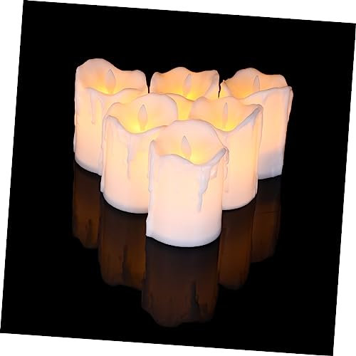Housoutil 24pièces Bougies LED Vacillantes sans Flamme Bougies Électriques Décoratives pour Fêtes Mariages Lumière sans Chaleur