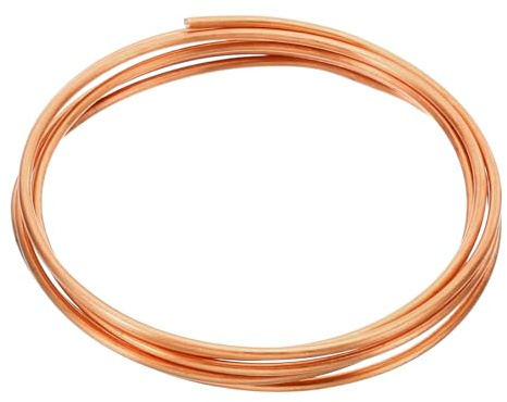 PATIKIL 99,9 % mjuk koppartråd 1 st ren koppartråd 12 mätare/2,0 mm diameter 1,2 m/3,9 fot på rulle för smyckestillverkning av smycken och trädgårdsväxter