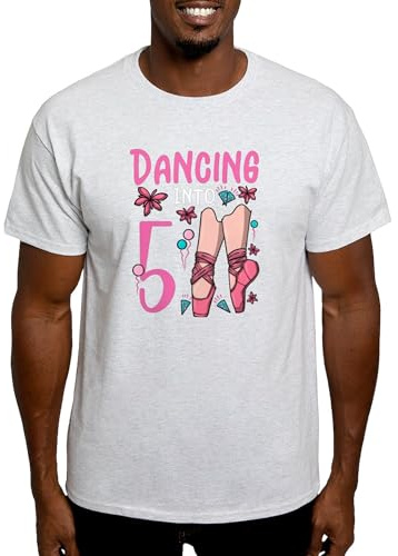 CafePress Ballet Shoes Dancing Ballerina 5 Ballett B T Shirt Men's Traditional Fit White Casual Tshirt