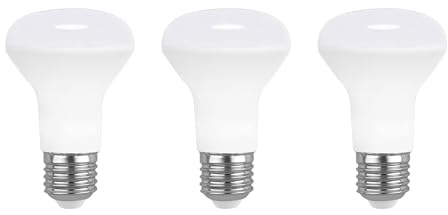 Akynite LED-Reflektor R63 E27 7W Kaltweiß 6000K, 665LM, 120° Abstrahlwinkel, Ersatz Halogenstrahler E27 60W, AC 220V, R63 LED Reflektorlampen für Deckenstrahler, Nicht Dimmbar, 3er-Set