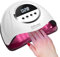 Lampe à ongles UV LED 320 W,lampe professionnelle pour séchage de vernis à ongles avec 72 perles,lampe à ongles UV avec 4 réglages de minuterie,sèche-vernis à ongles avec capteur automatique,écran LCD