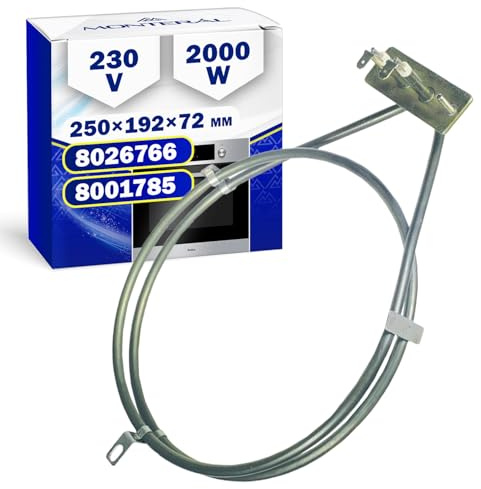 Ronde Elément Chauffant à Resistance pour Four 2000W pour Amica | avec le Code Original 8026766 8001785 - Garantie de 10 Ans - MONTERAL