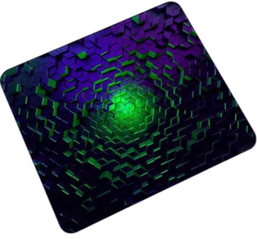 WUSJCOF Alfombrilla de Ratón Gaming para Todo Tipo de Ratones (Bola, Óptico, Láser) Superficie Ultra Suave (240 x 200 x 2 mm) (Negro)