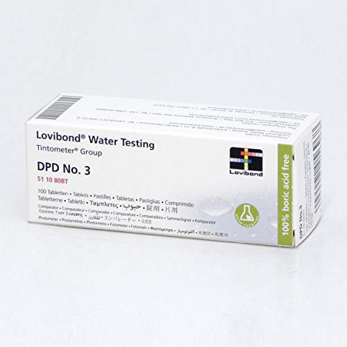 TEST ALL WATER - Lovibond DPD No. 3 Water Testing Tablets | Total Chlorine & Bromine Detection | Suitable for Pools, Spas & Hot Tubs | Convenient to Use | Box of 100 Tablets