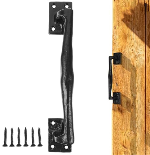 HOMSFOU Vintage Gusseisen Scheunentor Griff Rustikalen Metall Schiebe Tor Griff Für Home Decor