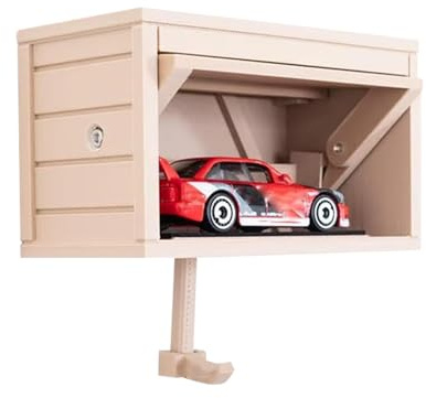 jopiuieo Auto-Garagen-Schlüsselhalter Mit Tür Zum Öffnen, Einzigartiger Schlü-sselhalter Für Die Garage, Lustiger 3D-gedruckter Schlüssel-Organizer Wandhalterung Für Den Eingangsbereich