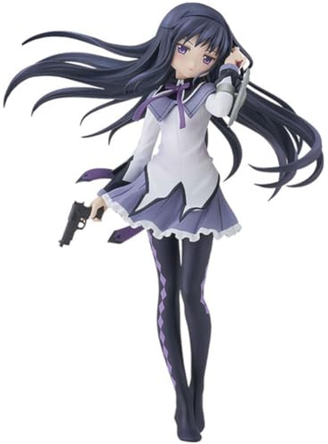 Akemi Homura Figurine Anime Figurines Filles Mignonnes Personnages de Dessins Animés Modèle Statue en PVC Décoration de Bureau Collection Cadeaux 16 cm