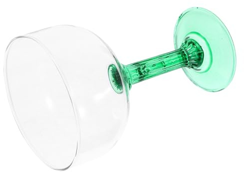 CLISPEED Cactus Design Wine Glass 400ml Green Margarita Goblet Stemmed Drinking Cup Household Cactus Modeling Cup for Home Bar and Party Use