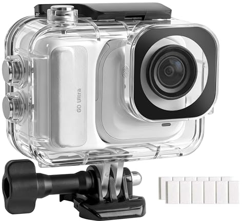 FitStill Custodia impermeabile da 50 m per Insta 360 go Ultra, custodia protettiva subacquea, può essere installata fotocamera Go Ultra e il suo modulo di espansione, protezione antipolvere, accessori