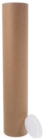 TOPBATHY Tubo di Cartone Rigido in Carta Kraft 33x10 Cm, Tubo per Poster e Progetti Fai da Te, Contenitore Artigianale Versatile Sicuro per Ragazzo Ragazza e Aula Creativa