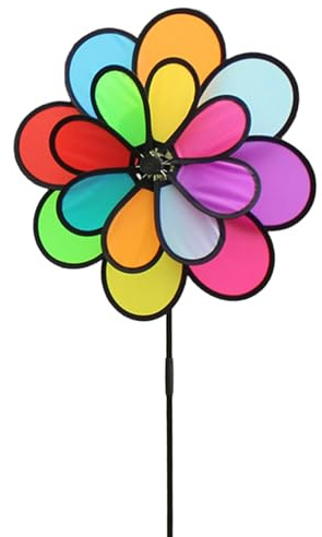 Ksikdeg Tipo pesante resistente alle intemperie ruota ornamenti esterni facile da montare senza attrezzi per cortile o terrazze durata e filatori a vento in tessuto