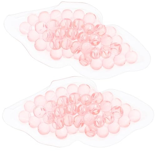 Housoutil 2 Stück Lippenförmige Gel Kühlpads aus Tpu Wiederverwendbare Lippenkompressen gegen Lippenverspannung für Zuhause Büro und Camping