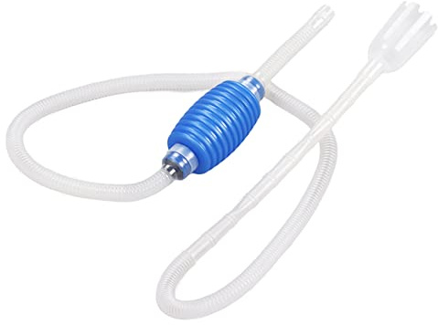 Bewinner Sifone per Acqua Manuale dell'acquario - Pulitore per Acquari Facile da Usare per Drenaggio, Iniezione d'Acqua e Aspirazione di Ghiaia, Tubo da 1,46 M