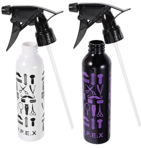 DOITOOL Flaconi Facile da Usare in Plastica Bianca per 2 Spray Chioma Idratare e Pettinare i Chioma Colore Casuale per Parrucchieri Domestico