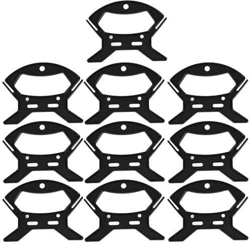 HOODANCOS Organizador para Cables Doble Cara de Plástico, Enrollador de Alambre Ergonómico para Oficina y Hogar, Set de 10 Unidades para Orden y Almacenamiento de Cables