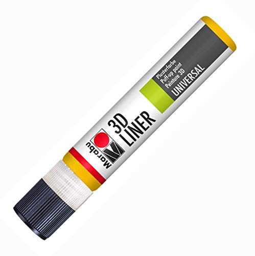 Marabu Sollievo Vernice 3D-Liner, Media 3D Giallo, 25 ml