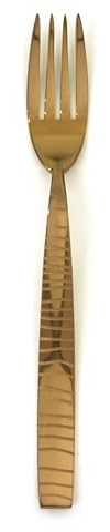 MEPRA, Forchette da Dolce Tigre, Set da 12 Pezzi in Bronzo, Posate Eleganti per Dessert e Aperitivo, Lavabili in Lavastoviglie, Made in Italy