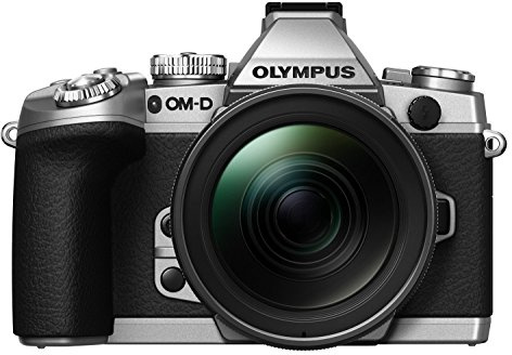 Olympus OM-D E-M1 Fotocamera Mirrorless 16.3 MP, Kit Obiettivo M. Zuiko Digital ED 12-40 mm 1:2.8, Display LCD TFT 3, HDR, Argento/Nero