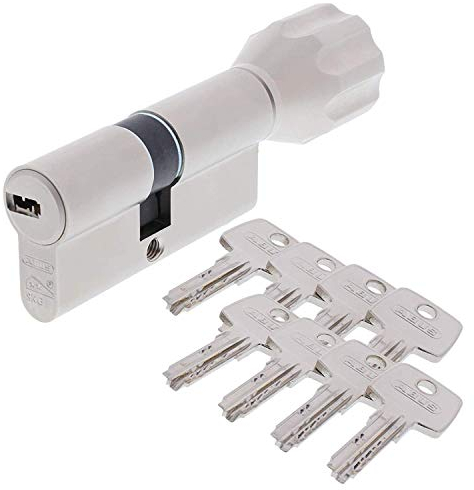 ABUS EC550 Profil-Knaufzylinder Länge Z45/K35mm mit 8 Schlüssel