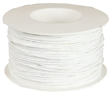Deco- Papierdraht, Ø: 2mm , Länge: 100m, Farbe: Weiß / White