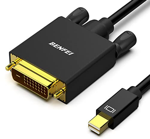 BENFEI Mini Displayport to DVI Cable, Mini DP to DVI 1.83M Cable Male to Male Gold-Plated Cord for MacBook, iMac(LG51) Surface Pro and Laptop